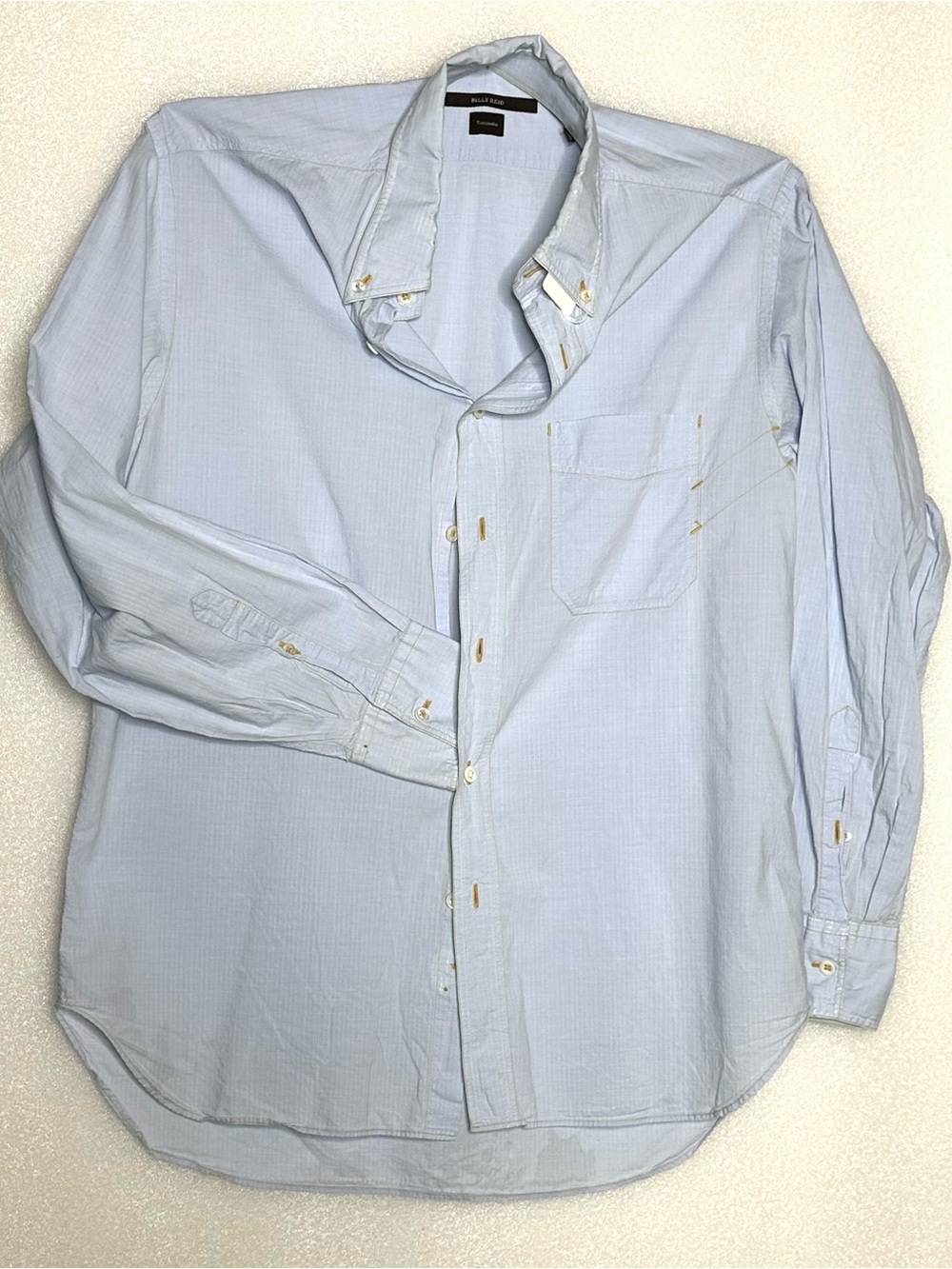Billy Reid Men’s Tuscumbia Classic Lt Blue Button-Down Shirt Sz M